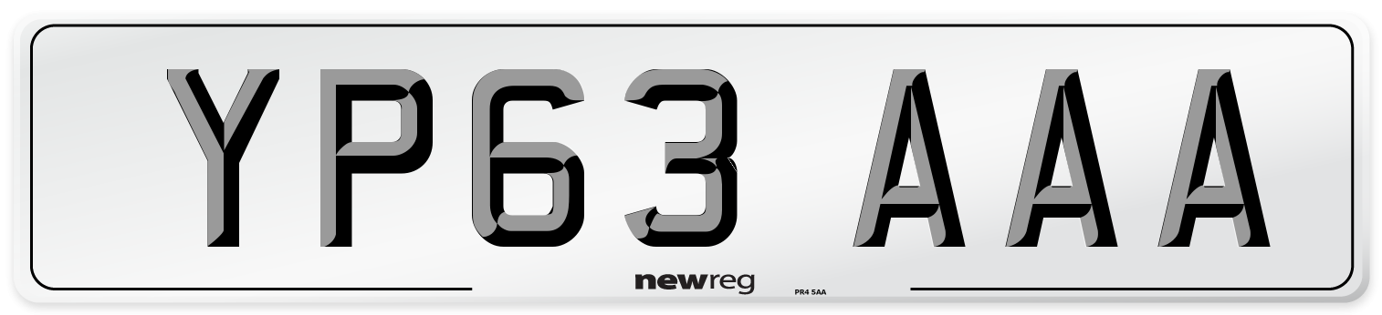 YP63 AAA Number Plate from New Reg
